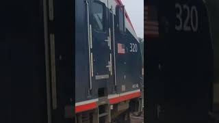 Amtrak charger leads Capital departure [upl. by Naig234]