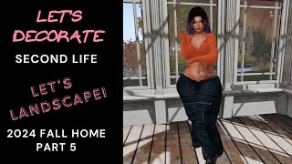 🍁 Second Life  Lets Decorate 2024 Fall Home Live Stream Part 5 🍁 [upl. by Ycal]