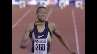 Marion Jones vs Gail Devers  Womens 100m  1997 Bislett Games [upl. by Onurb]