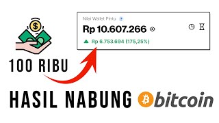 Hasil 3 Tahun Nabung Bitcoin  Pintu Crypto Modal 100 ribu [upl. by Roana]