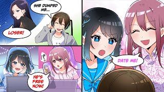 ［Manga dub］I got dumped by my girlfriend but got a harem with beautiful stremers［RomCom］ [upl. by Kirre388]