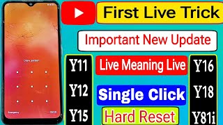 Live Unlock How To Vivo Y11 Y12 Y15 Y16 Y18 Y81i Ka Lock Kaise Tode By Hard ResetVivo Unlock [upl. by Gottlieb]