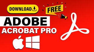 Download Adobe Acrobat PRO For Free On Your PC or MAC [upl. by Schrick228]