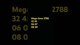 Mega Sena 2788 [upl. by Amehsyt]