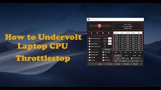 How to Undervolt Laptop CPU  Throttlestop Guide [upl. by Sellig]