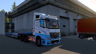 Ets2 Actros mp4 MidSweden tour [upl. by Hambley613]