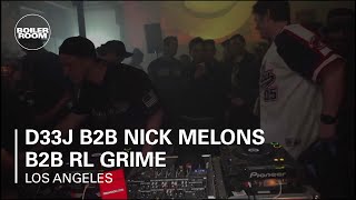 D33J b2b Nick Melons b2b RL Grime at RBMA x Wedidit x Boiler Room LA [upl. by Lleoj489]