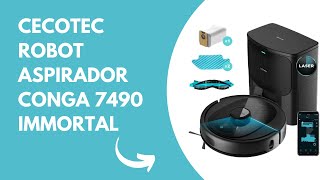 Cecotec Robot Aspirador Conga 7490 Immortal Home XTreme Láser Base autovaciado4 en 1 [upl. by Heywood]