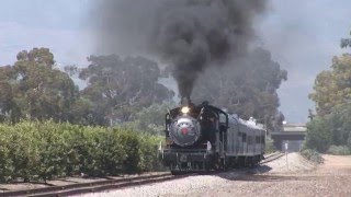 Wedding train at Fillmore amp Western with steam locomotive 14 [upl. by Yehtomit]