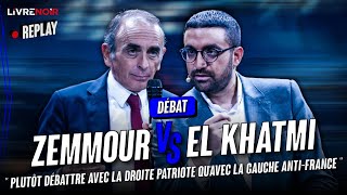 Zemmour VS El Khatmi  “Plutôt débattre avec la droite patriote qu’avec la gauche antiFrance ” [upl. by Lilhak]