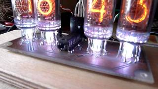 Nixie Clock RGB random test [upl. by Eilime]