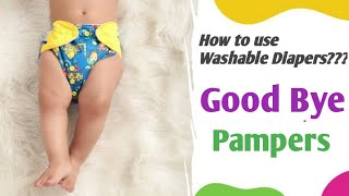 How to use washable diaper   say good bye to pampers [upl. by Atinhoj]