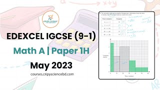 Edexcel IGCSE 91  Math A  1H  May 2023 Solved [upl. by Swehttam]