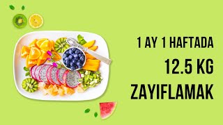 1 Ay 1 Haftada 125 Kilo Vermek  Zayıflama Günlüğü 1 [upl. by Amando861]