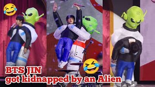 BTS JIN Got Kidnapped by an Alien 🤣  BTS JIN Concert Funny Moment [upl. by Zingg]