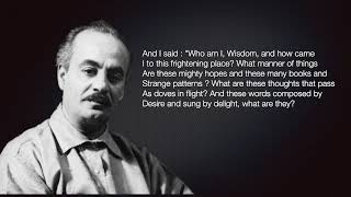 A Visit From Wisdom By Khalil Gibran [upl. by Anekam]