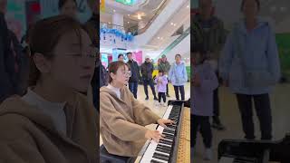 今天算不算街头翻车了？ 海阔天空 街头钢琴 随拍 piano solo music [upl. by Congdon351]