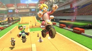 マリオカート8 追加コンテンツ第1弾にエキサイトバイク登場 [upl. by Orbadiah618]