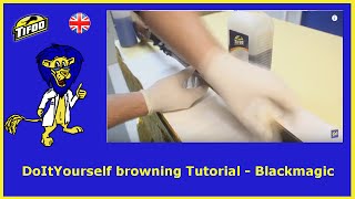 Tifoo Black Magic blackening solution DIY browning rifle browning [upl. by Glialentn]