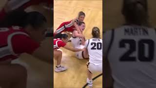 Caitlin Clark College Basketball fight 2024 [upl. by Nahte157]