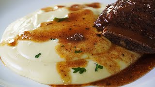 PURÉ DE PATATAS PAPAS CASERO TRUCOS PARA QUE QUEDE CREMOSO VA CON CARNE PESCADO O SE COME SOLO [upl. by Aliel]