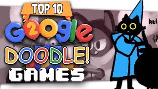 👾 Top Ten quotBest Google Doodlequot Games [upl. by Leor]