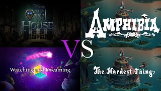 The Owl House Finale VS Amphibia Finale Similarities Watching And Dreaming VS The Hardest Thing [upl. by Carlo408]