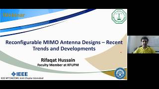 Webinar on Reconfigurable MIMO Antenna Design – Recent Trends and Development [upl. by Olin]