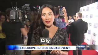 Video Will Smith Margot Robbie promote Suicide Squad [upl. by Ytsirhk453]