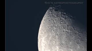 Moon through my Telescope  Celestron EdgeHD 1400 XLT with CGXL mount [upl. by Zimmerman722]