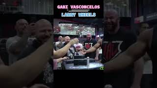 GABI VASCONCELOS vs LARRY WHEELS🔥😈 shorts armwrestling viral [upl. by Hardden345]