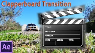 How to create simple Clapperboard Transition in After Effects  98 [upl. by Eart]