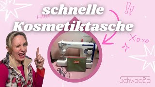 Kosmetik Tasche Lotta von pattydoo mit dem JUKI Schnellnäher [upl. by Aroved]