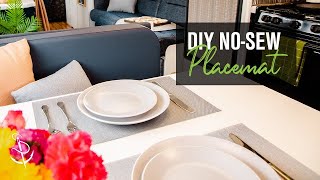 NoSew Placemats How to Make Easy Mesh Placemats [upl. by Ahsata]