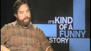 Zach Galifianakis Its Kind of a Funny Story Interview [upl. by Zink149]