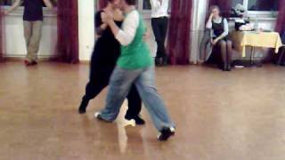 Michelle Marsidi y Joachim Dietiker  Tango class demo  Back sacada combinations [upl. by Fishbein]