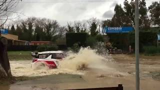 Sébastien Loeb in a Citroën DS3 WRC in the water for the Rally Var 2014  HD [upl. by Lepine]