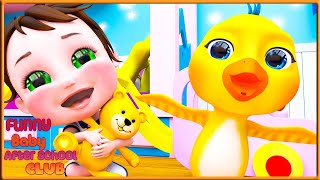 Six Little Ducks  Classic Rhymes for Babies And More Nursery Songs  Funny Baby  After School Club [upl. by Anilehcim]