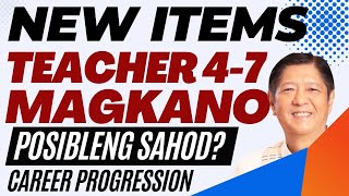 TEACHER 4  7 SALARY MAGKANO CAREER PROGRESSION FOR TEACHERS [upl. by Adnaram685]