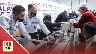 2 jam beratur demi selesaikan saman trafik [upl. by Ahsyt912]