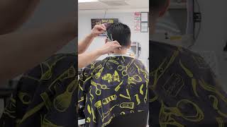 Pompadour taper premiumbarbersinc barber hairstyle barbershop haircut [upl. by Noeled]