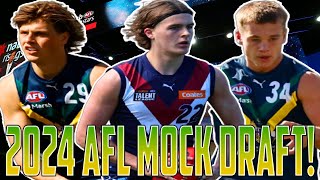 2024 AFL MOCK DRAFT November Edition With Trades [upl. by Yesnik]