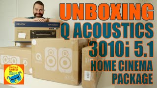 Q Acoustics 3010 i 5 1 cinema package UNBOXING [upl. by Lydnek]