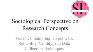 Research ConceptsVariables Sampling Hypothesis ReliabilityValidity amp Data Collection Techniques [upl. by Sairu572]