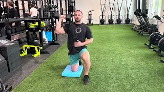 How to 12 Kneeling Overhead Press [upl. by Stetson]