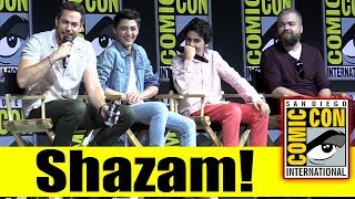 SHAZAM  Comic Con 2018 Full Panel Zachary Levi Asher Angel Jack Dylan Grazer [upl. by Adham]