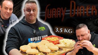 Eddigi legdurvább kihívás❗ 35 kg burger tál a Sunny Dinerben🍔burger challenge promotion [upl. by Alyson995]