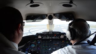 Martinair Learjet 35A Cockpit Takeoff  Richmond KRIC [upl. by Noble]