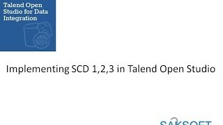 Talend Open Studio  Implementing SCD Type I II amp III No Voice [upl. by Silloc]