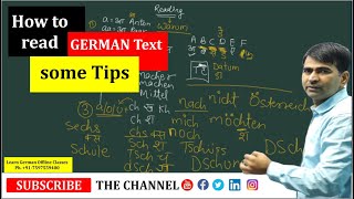 How to read GERMAN Text some Tips  Learn German A1 A2 [upl. by Fan]